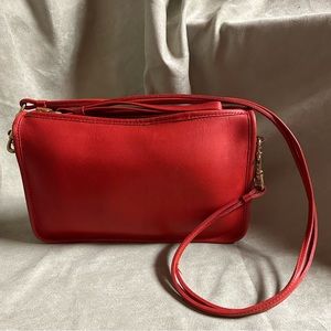 COACH Vintage Bonnie Cashin Shoulder Bag Clutch
Red Leather